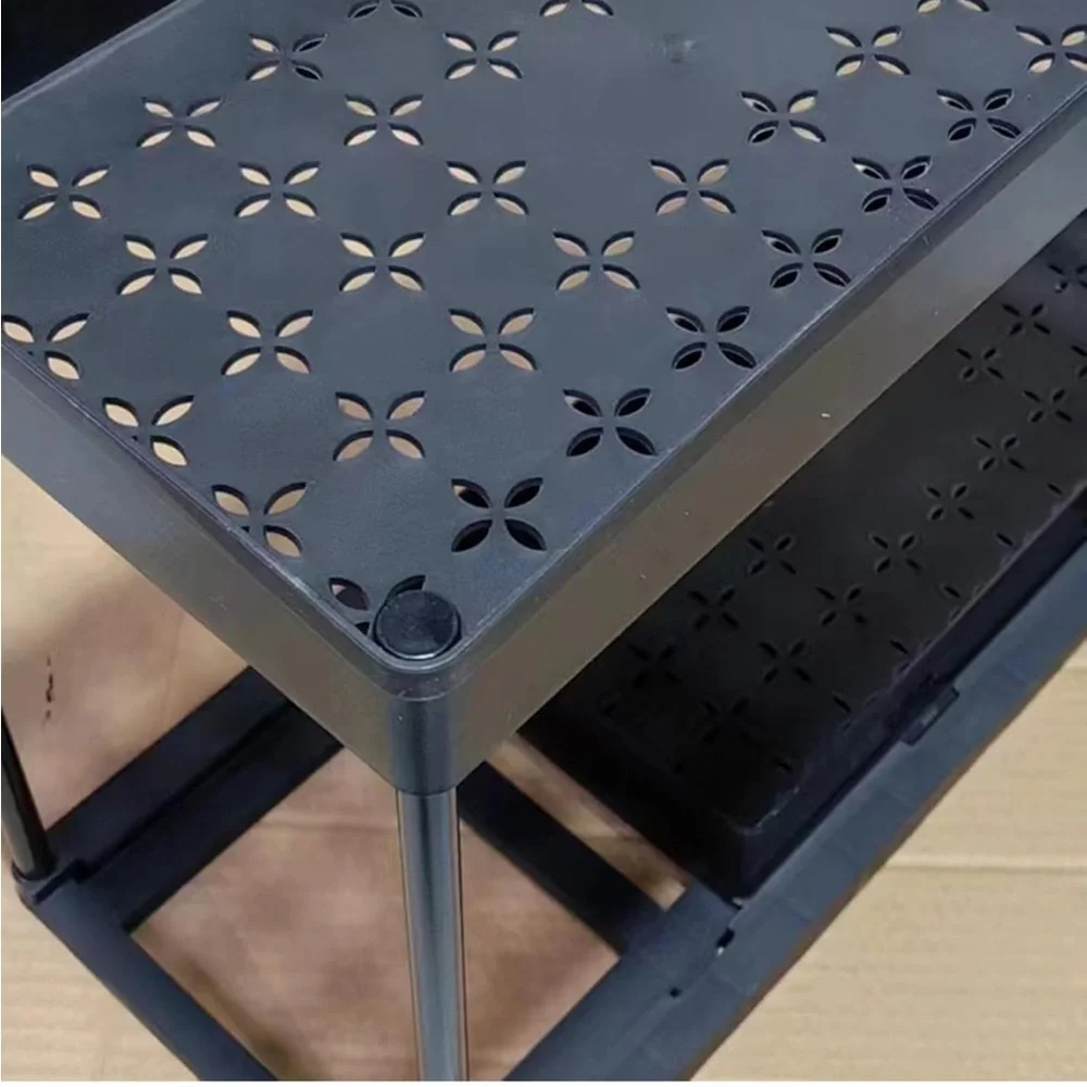 Pull-out Storage Rack‎ Under-cabinet Bathroom Kitchen Drawers Black Anti-skid